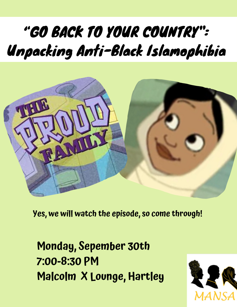 Unpacking Anti-Black Islamophobia Flyer